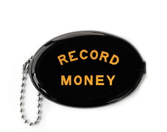 Coin Pouch Record Money Etsy