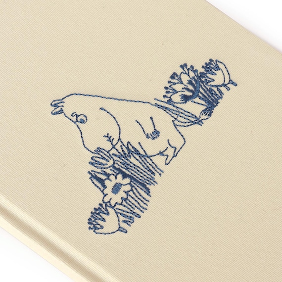 3P4 X Moomin® - Moomintroll Garden Embroidered Journal - Etsy