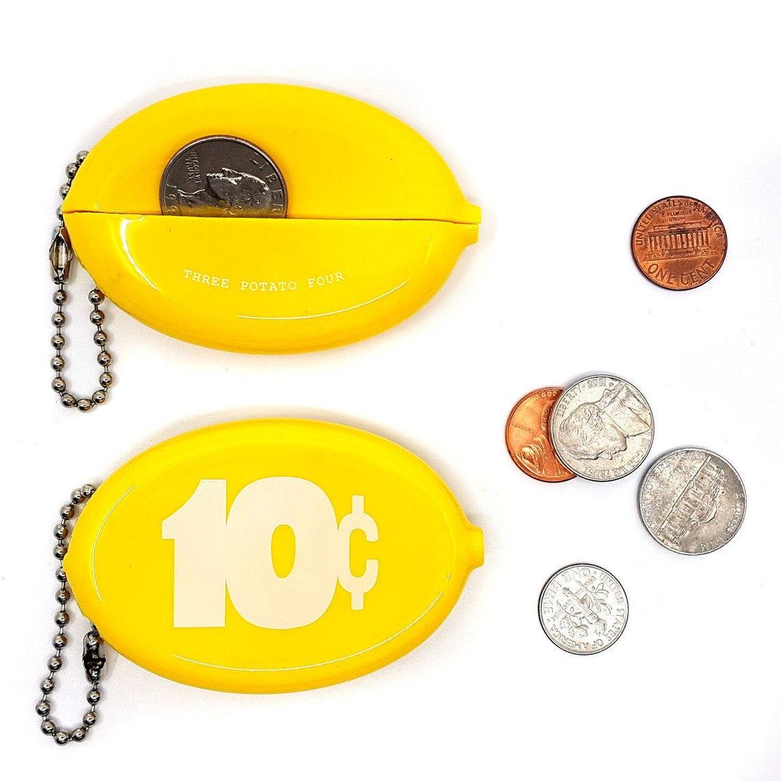 Rubber Squeeze Coin Pouch 10 Cents - Etsy