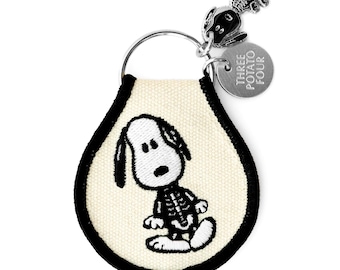 3P4 x Peanuts® Halloween - Snoopy Skeleton Patch Keychain