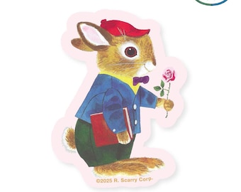 3P4 x Richard Scarry® - School Bunny Rose Sticker