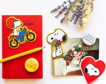 スヌーピー ピーナッツ マグネット ダーツボード アメリカ雑貨 Snoopy 3P4 X ピーナッツ® - スヌーピー ハートマグネット - Etsy 日本
