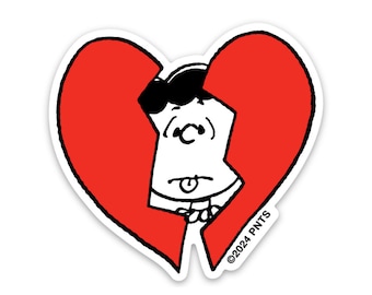 3P4 x Peanuts® Valentine Sticker - Lucy Broken Heart