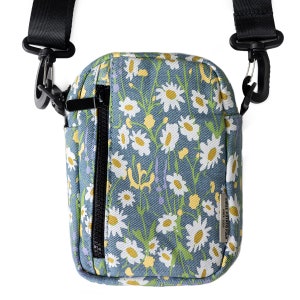 Crossbody Bag - Daisy Garden (Denim)
