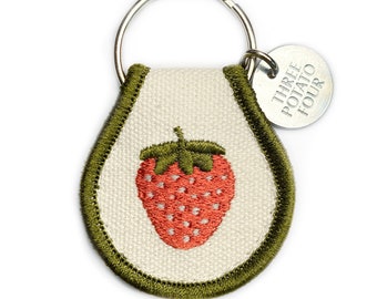 Patch Keychain - Strawberry