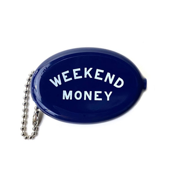 Rubber Squeeze Coin Pouch - Weekend Money