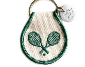 Tennis Partners Patch Keychain