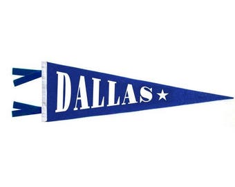 Felt Pennant - Dallas