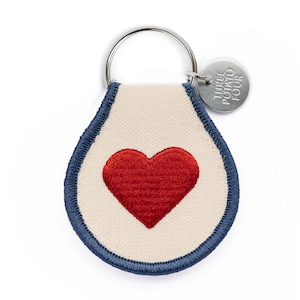 Patch Keychain - Classic Heart