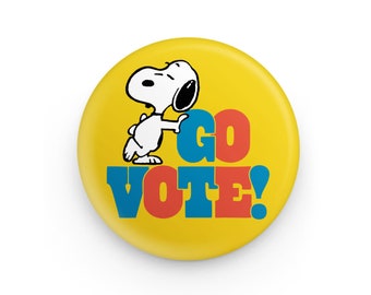 3P4 x Peanuts® - Snoopy Go Vote Button