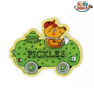 3P4 x Richard Scarry® - Adhesivo para coche con diseño de pepinillos