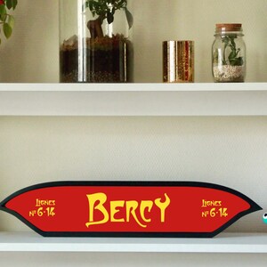 Paris Metro sign, Bercy Station, Vintage decoration, Wall art, Metro art, Paris art, Wooden wall decoration, Paris sign
