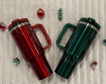 Starbucks X Stanley Cherry Red Tumbler W/ Handle 40 Oz Cup Holiday 2023  Christmas SOLD OUT 
