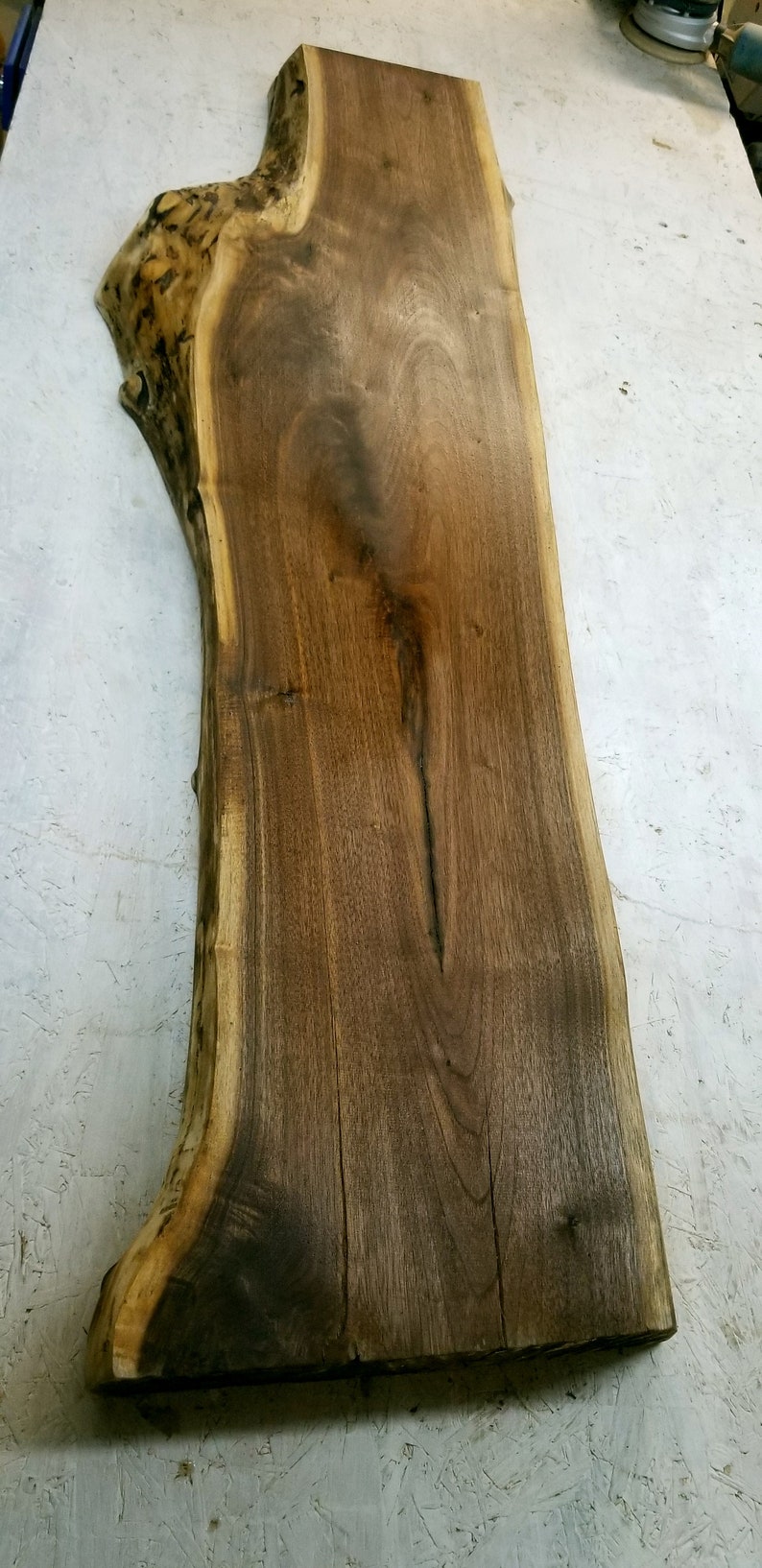 376# Live Edge Black Walnut Slab
