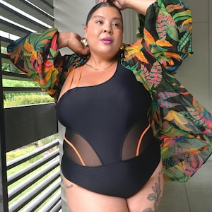 Plus Size Black Swimsuit Size 12-24 (Designed by Anzardas) Bild 8