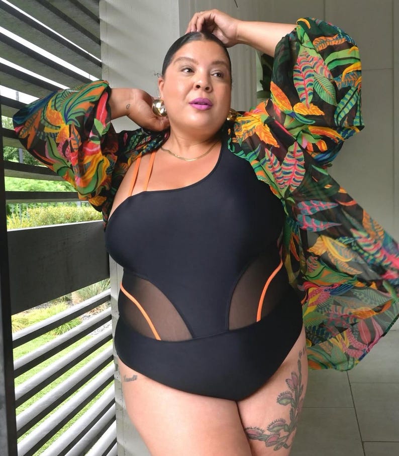 Plus Size Black Swimsuit Size 12-24 (Designed by Anzardas) Bild 8