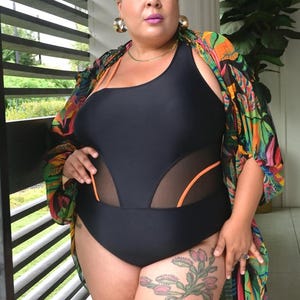 Plus Size Black Swimsuit Size 12-24 (Designed by Anzardas) Bild 5