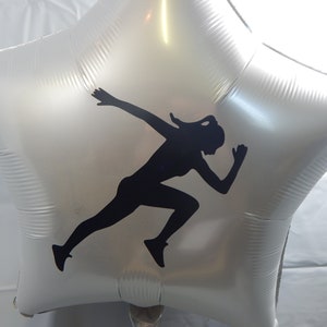 Runner Balloon, Track Balloon, Girl Female Runner, Sports Balloon, Personalized Balloon, Runner Decorations, Track Custom Balloon, Sprinter