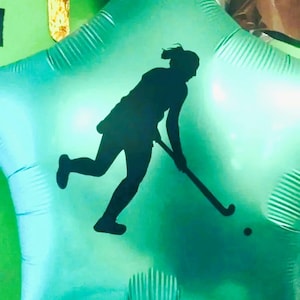 Field Hockey Decorations, Field Hockey Balloon, Sports Decoration, Personalized Custom Balloons, High School, Field Hockey Party