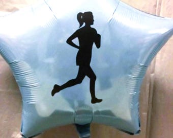 Runner Balloon, Runner Decorations, Party Balloons, Girl Runner, Female Runner, Sports Balloon, Personalized Balloon, Custom Balloons