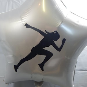 Runner Decoration, Runner Balloon, Track Decoration, Girl Female Runner, Sports Balloon, Personalized Balloon, Runner Decorations, Sprinter