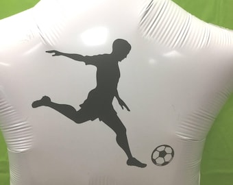 Soccer Balloons, Male Soccer, Boy Soccer Player, Sports Party, Personalized Balloon, Custom Balloon