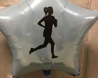 Runner Balloon, Track Balloon, Girl Runner, Female Runner, Sports Balloon, Personalized Balloon, Runner Decorations, Custom Balloons