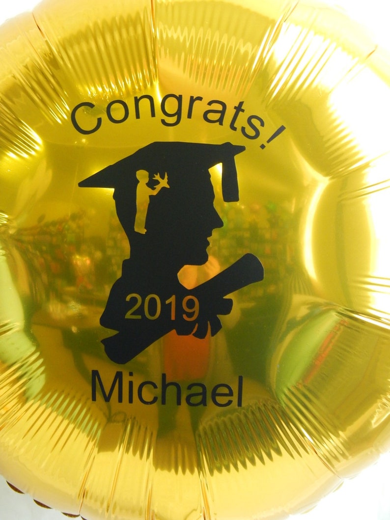 Boy Graduation Balloon Personalized Balloon Custom Etsy