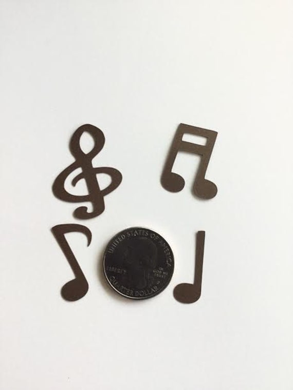 Brown Music Notes Confetti Table Scatter Party Decorations Etsy
