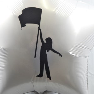 Color Guard Balloon, Band Balloon, High School Decoration, Flag Balloon, High School Band, Personalized Balloon, Custom Decoration