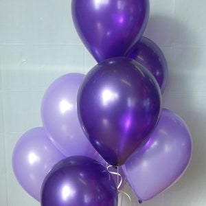 Purple Balloons , Lilac Balloons , Dark Purple Light Purple , Purple Party Decorations , Wedding,  Birthday , Bridal Shower