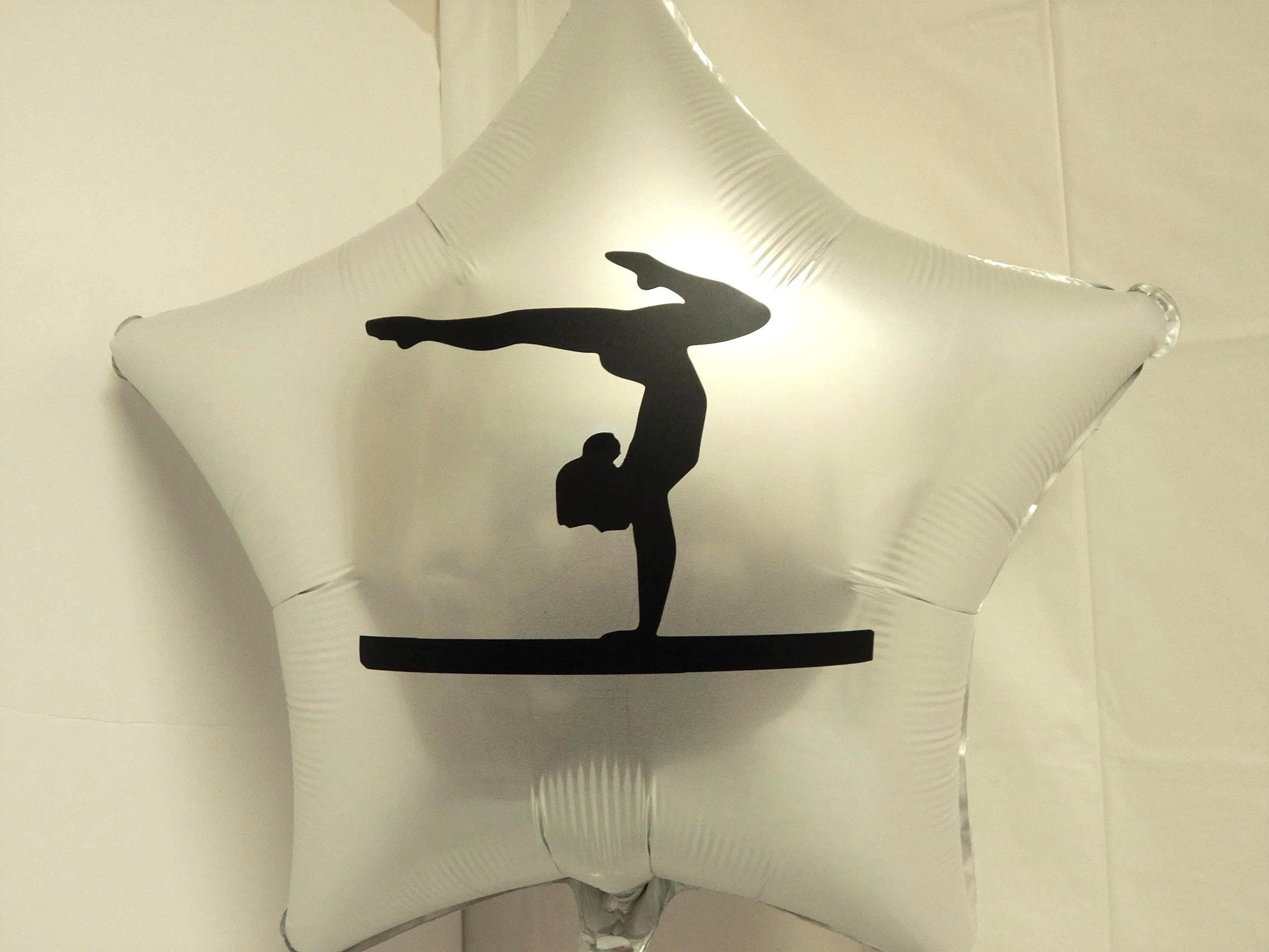Gymnastic Decoration, Gymnastic Balloon, Female Gymnast, Balance Beam, Girl Gymnast, Birthday Party Balloons, Personalized Custom Balloon