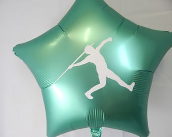 Javelin Balloon, Track and Field Decorations, Boy Javelin Thrower, Male Javelin, Personalized Balloons, Costume Balloons