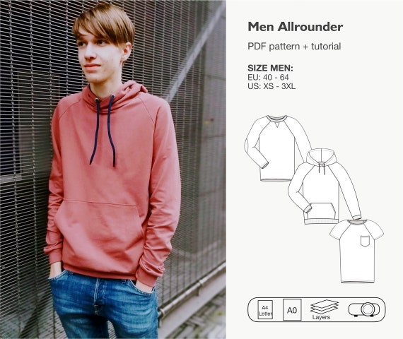 Men allrounder sewing pattern