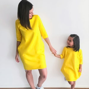 Oversized sweater pattern, dress pdf sewing pattern, long sleeve dress pattern, sweatshirt dress with pockets pattern, instant download