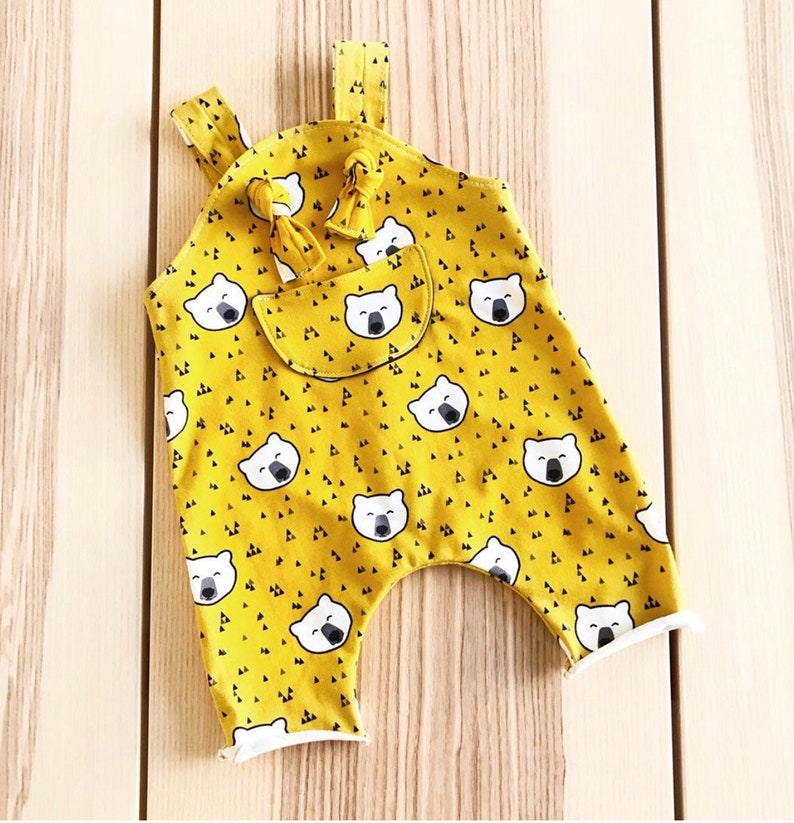 Knot strap romper baby romper sewing pattern romper pattern Etsy