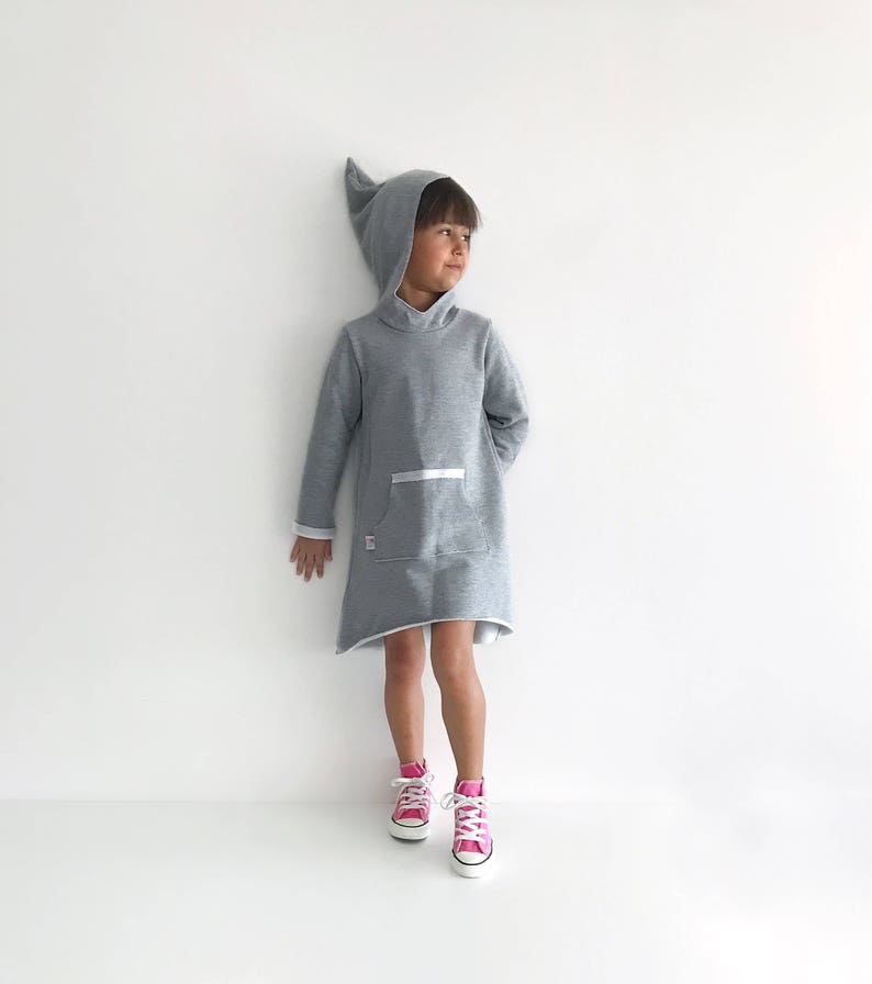 Girls Hood Dress Pattern Baby Dress Sewing Pattern Hoodie Etsy