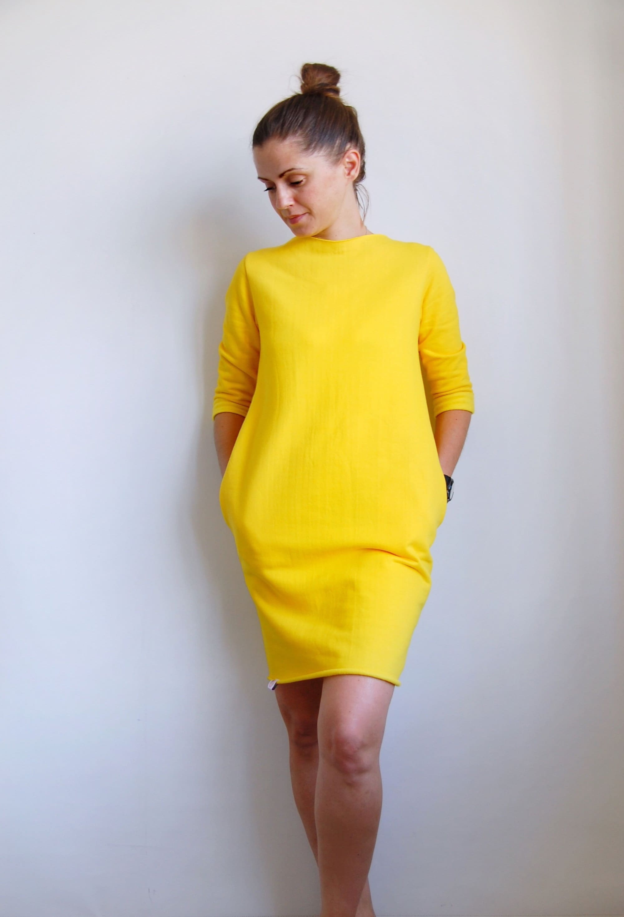Women sweater dress sewing pattern