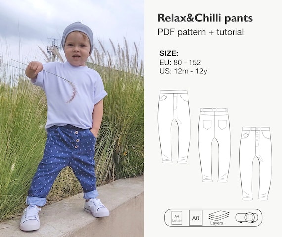 Relax and Chilli pants sewing pattern