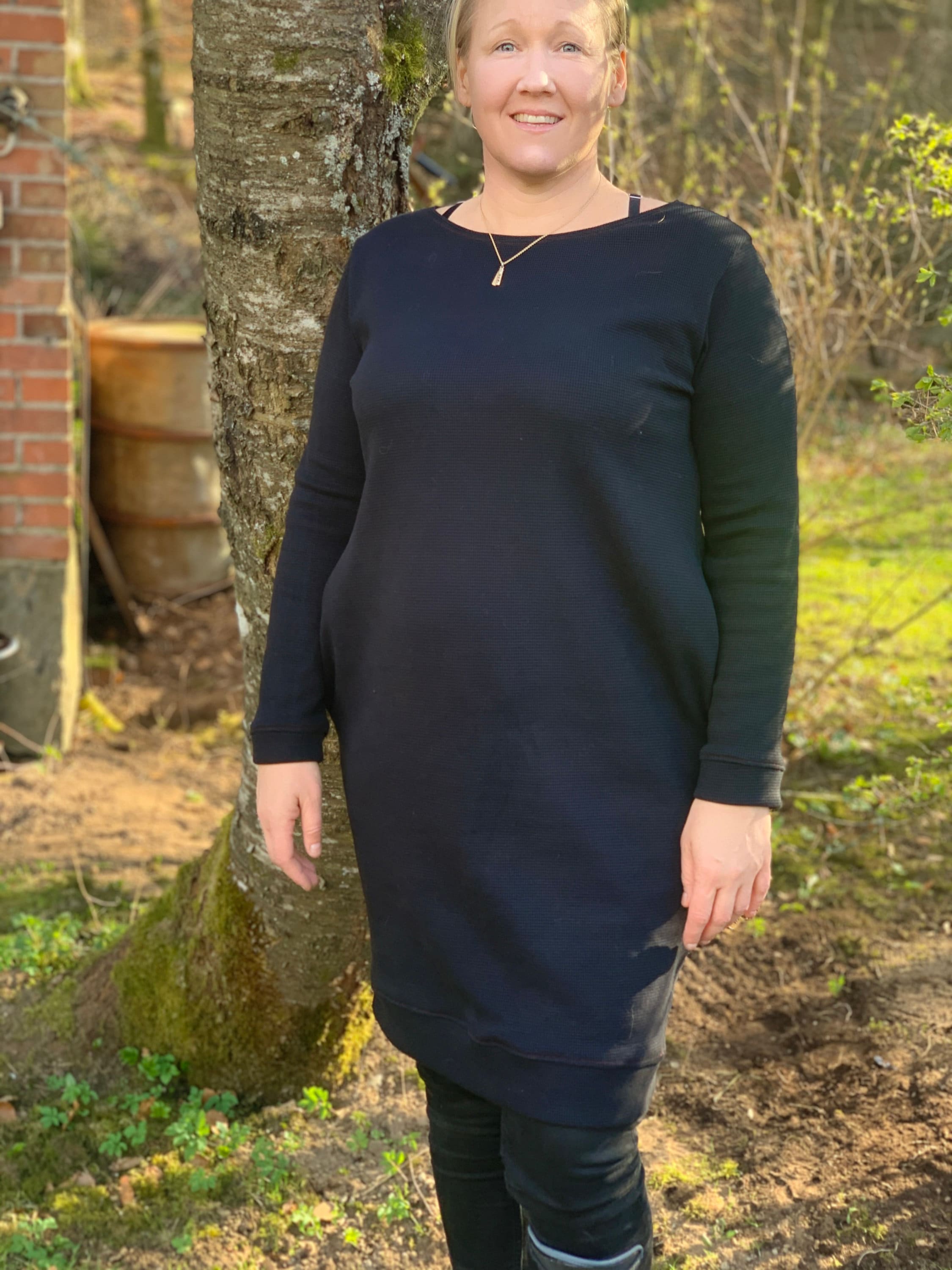 Women sweater dress sewing pattern