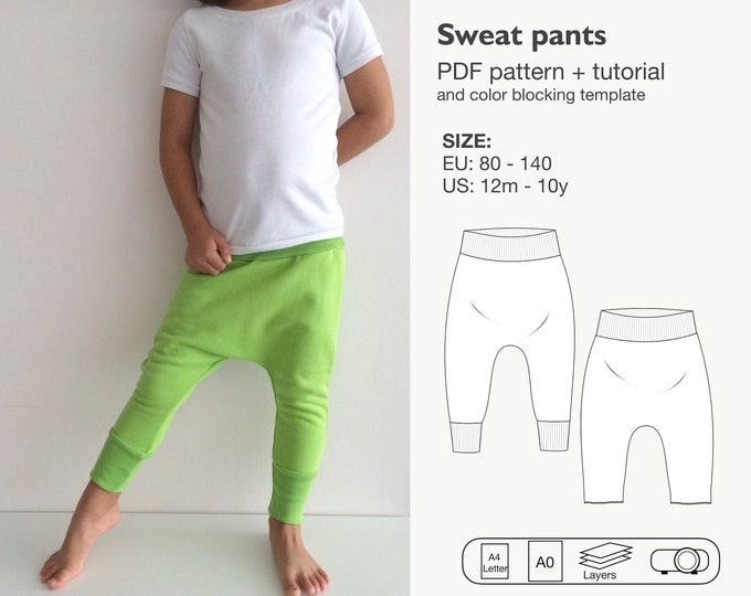 Sweatpants sewing pattern