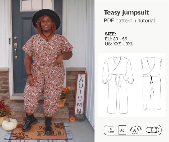 Teasy jumpsuit sewing pattern
