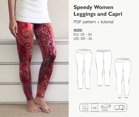 Quick Women Leggings and Capri Sewing Pattern, Easy Leggings Pattern, Women  Capri Pants, Loungewear Pants, Yoga Pants, Instant Download -  Canada