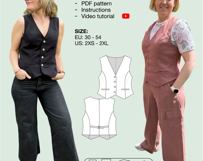 Switch vest sewing pattern