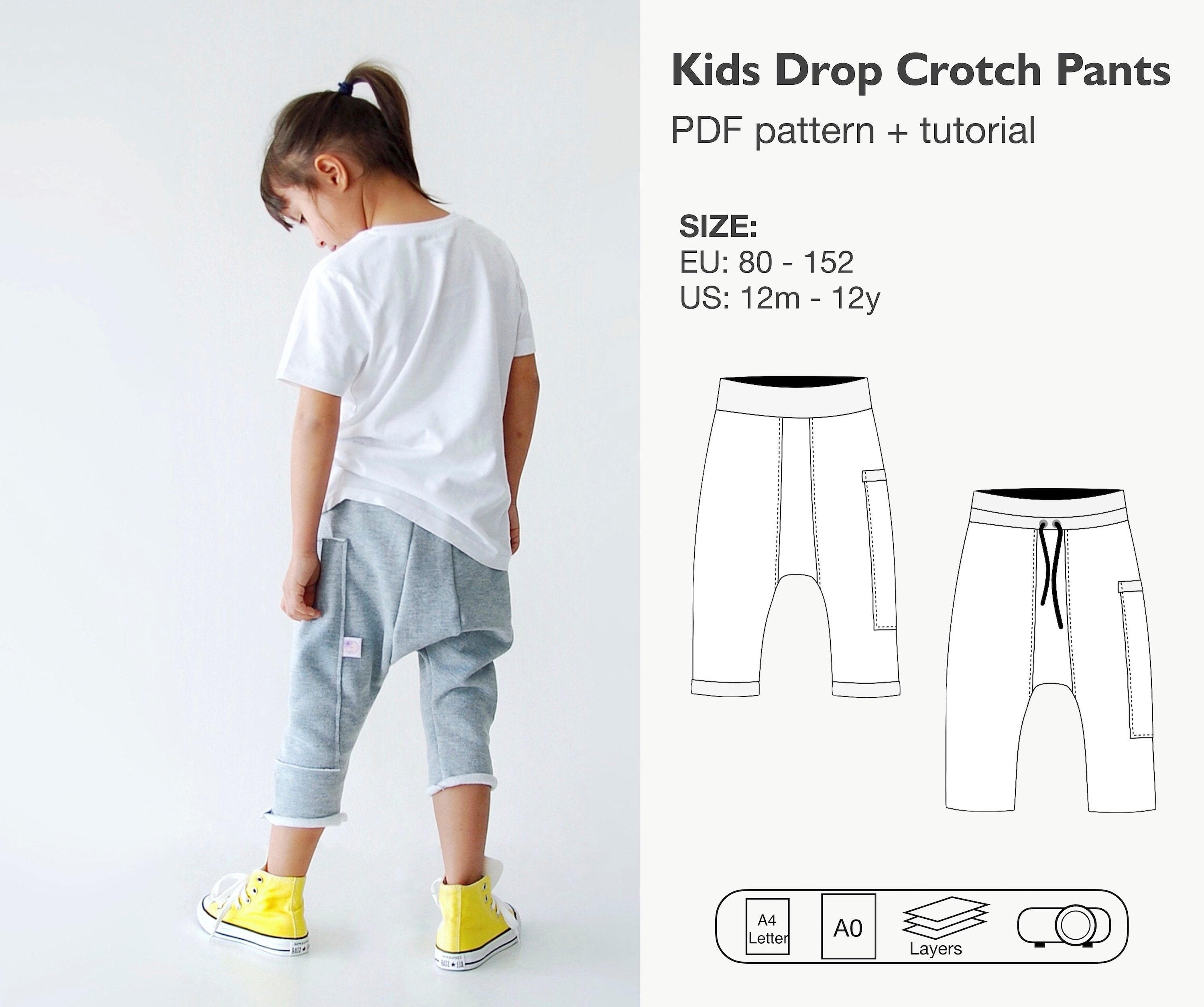 Childrens Trouser Block Pattern  Shoben Fashion Media