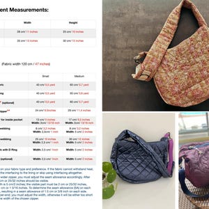 Puede incluir: Bolso de hombro acolchado con estampado floral, con correa y etiqueta rectangular. La imagen tambi&eacute;n muestra un bolso de hombro acolchado azul marino y burdeos. El bolso mide 28 cm de ancho y 25 cm de alto.