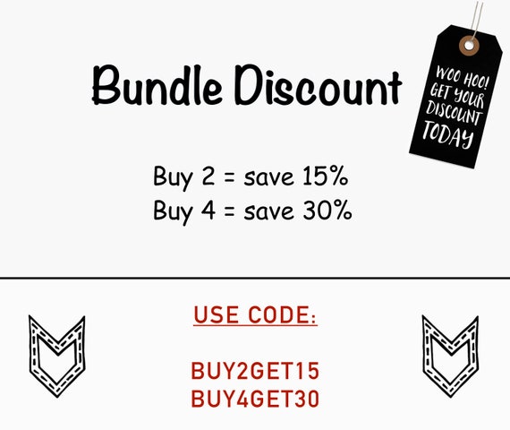 Buy 2 - get 15OFF, Buy 4 - get 30OFF