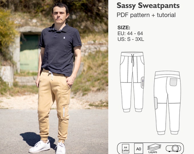 Sassy sweatpants sewing pattern