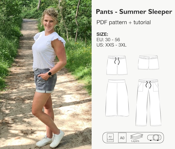 Pants - Summer sleeper sewing pattern