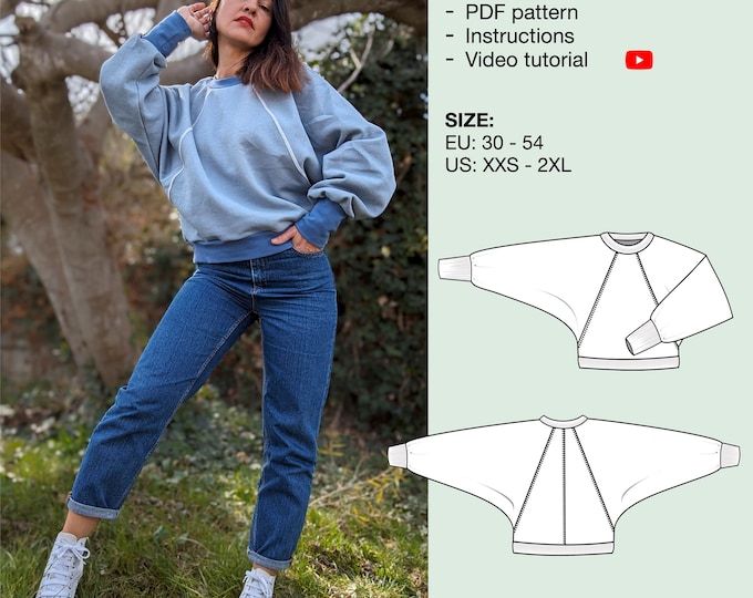 Sloppy sweater sewing pattern